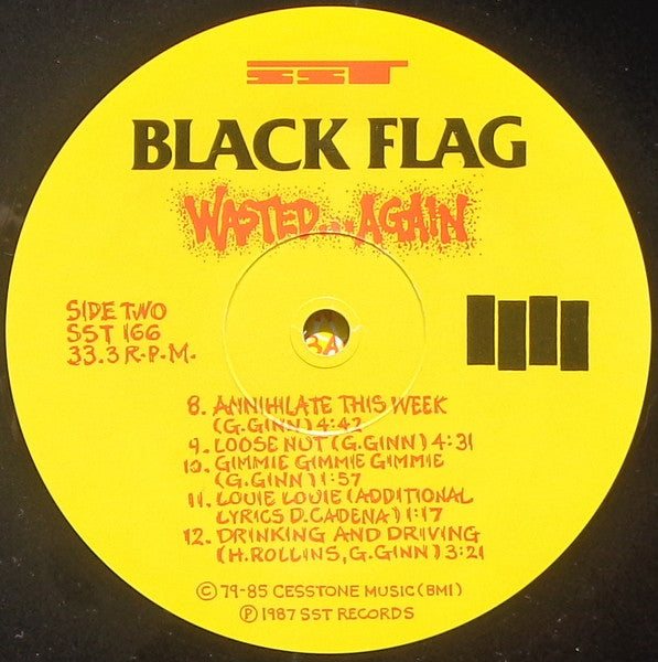 Black Flag : Wasted...Again (LP,Compilation)