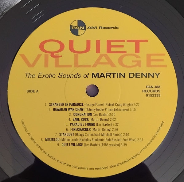 Martin Denny : Quiet Village: The Exotic Sounds Of Martin Denny (LP,Reissue)