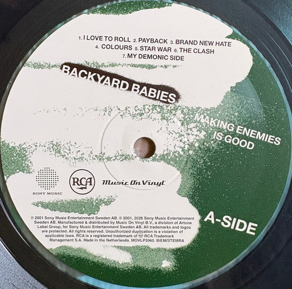 Backyard Babies : Making Enemies Is Good (LP,Album,Limited Edition,Numbered,Reissue,Repress)
