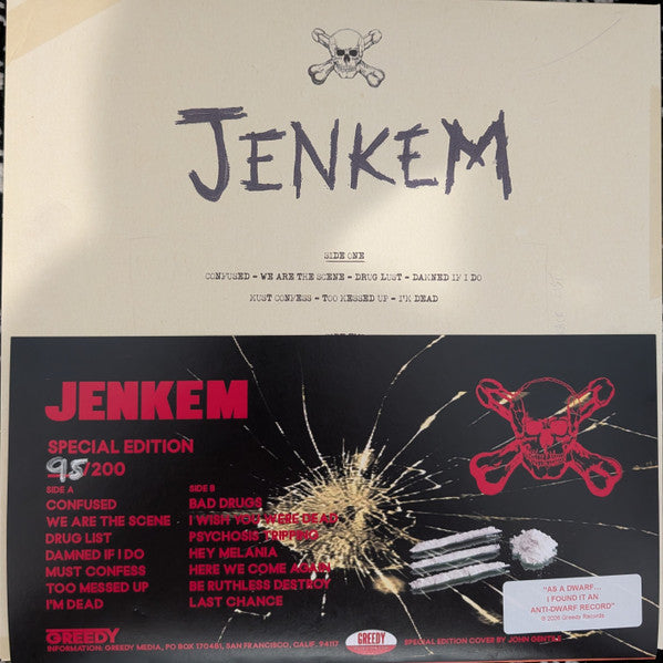 Dwarves : Jenkem (LP,45 RPM,Album,Limited Edition,Numbered,Special Edition)