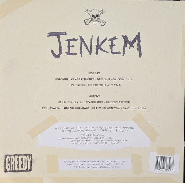 Dwarves : Jenkem (LP,45 RPM,Album,Limited Edition,Numbered,Special Edition)