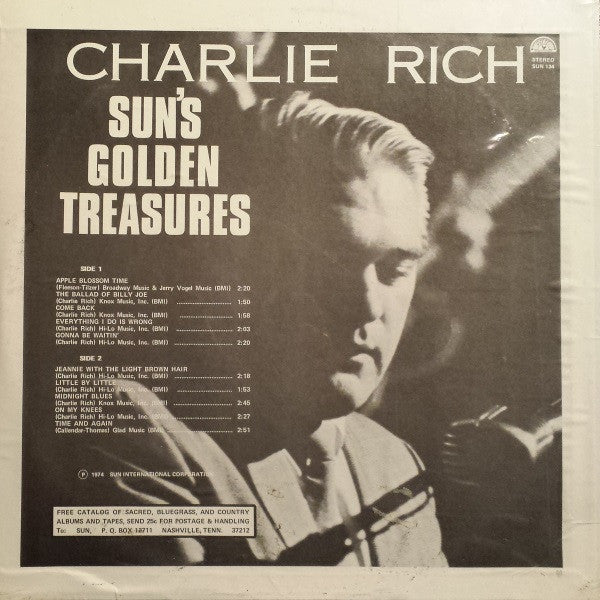 Charlie Rich : Golden Treasures (LP,Compilation)