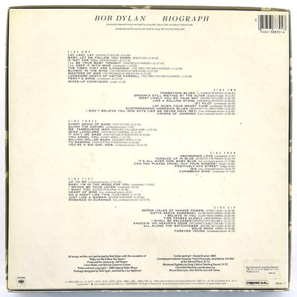 Bob Dylan : Biograph (Compilation)
