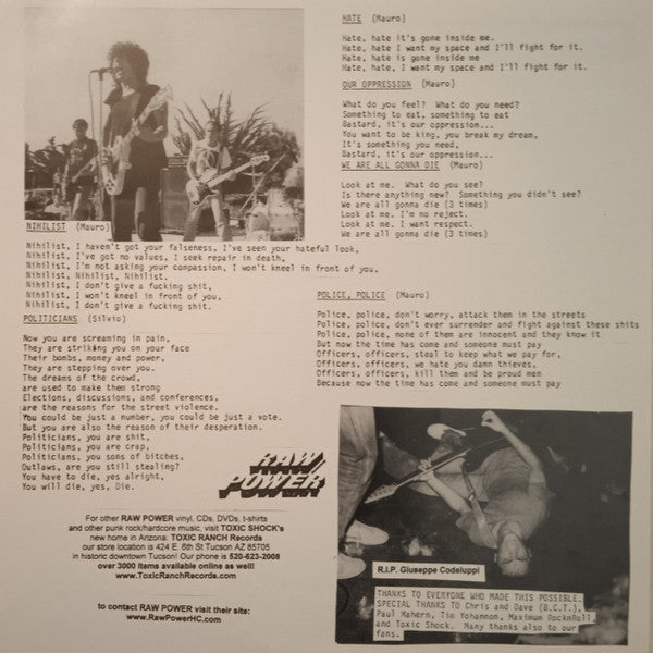 Raw Power (2) : Screams From The Gutter (LP,Album,Reissue)