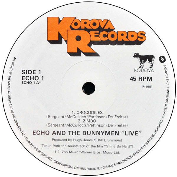 Echo & The Bunnymen : Shine So Hard (12",45 RPM,Single)