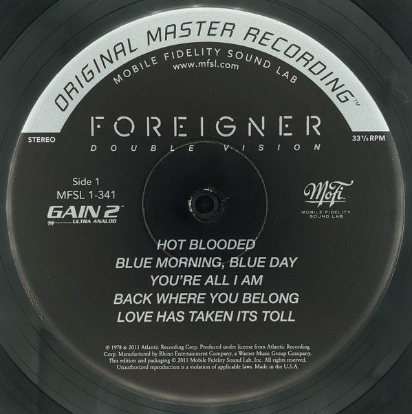 Foreigner : Double Vision (LP,Album,Limited Edition,Numbered,Reissue,Remastered,Stereo)
