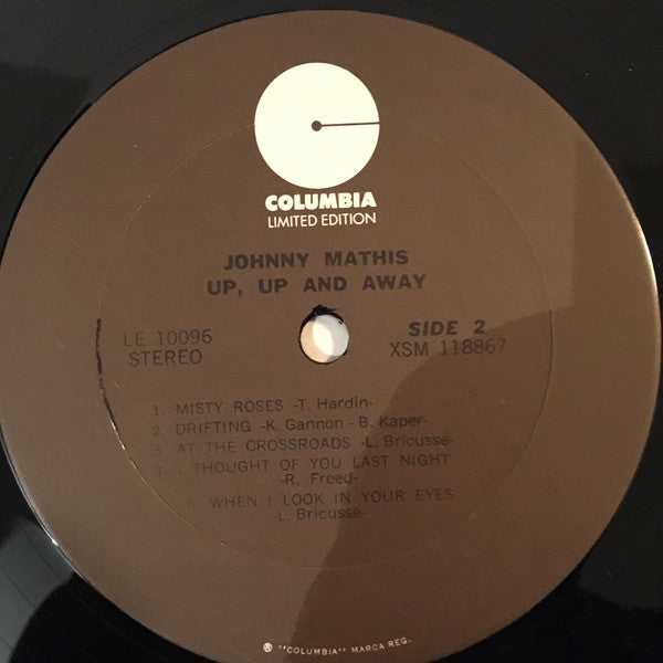 Johnny Mathis : Up,Up And Away (LP,Album,Stereo)