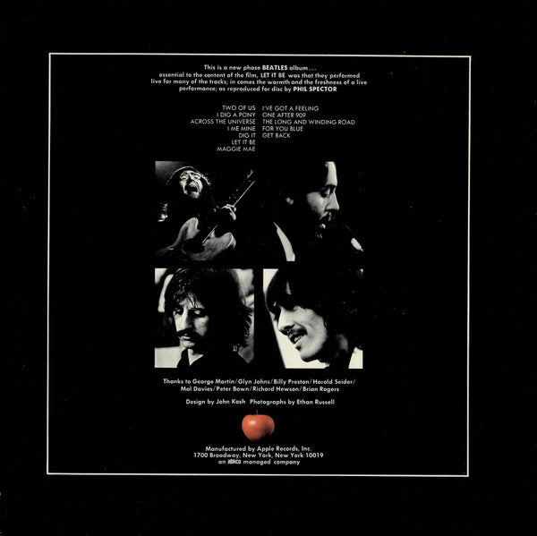 Beatles, The : Let It Be (LP,Album,Stereo)