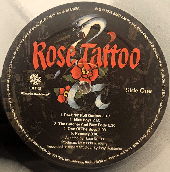 Rose Tattoo : Rose Tattoo (LP,Limited Edition,Numbered)