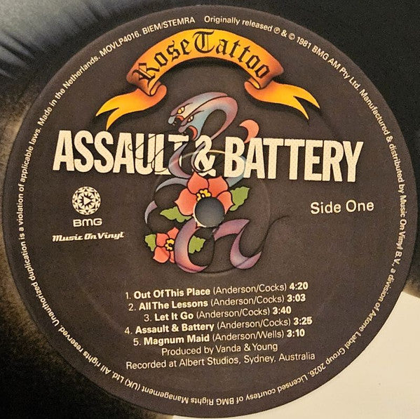 Rose Tattoo : Assault & Battery (LP,Limited Edition,Numbered)