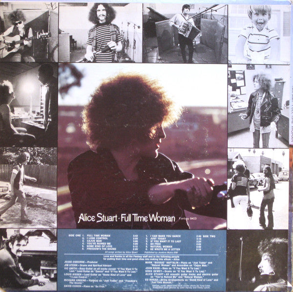 Alice Stuart : Full Time Woman (LP,Album)