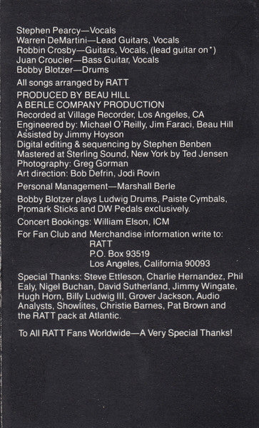 Ratt : Dancing Undercover (Album)