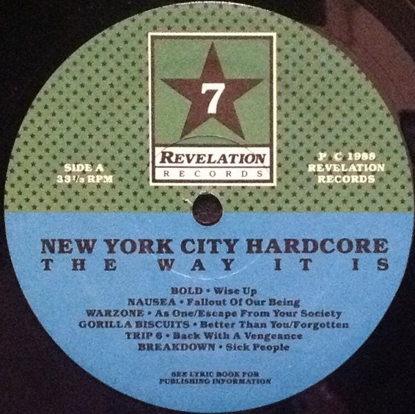 Various : New York City Hardcore - The Way It Is (LP,Compilation)