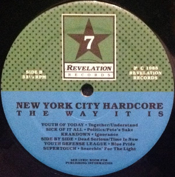 Various : New York City Hardcore - The Way It Is (LP,Compilation)