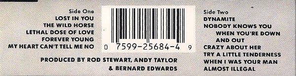 Rod Stewart : Out Of Order (Album,Misprint)