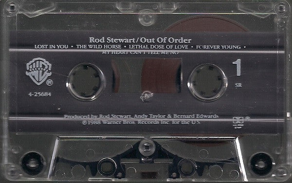 Rod Stewart : Out Of Order (Album,Misprint)