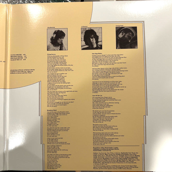 Al Stewart : Year Of The Cat (LP,Album,Reissue,Stereo)