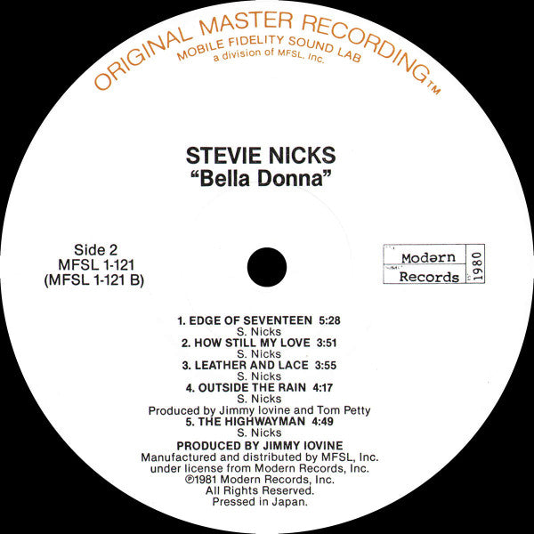 Stevie Nicks : Bella Donna (LP,Album,Reissue,Remastered,Stereo)