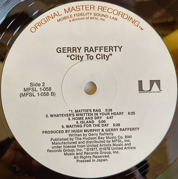 Gerry Rafferty : City To City (LP,Album,Limited Edition,Reissue,Remastered)