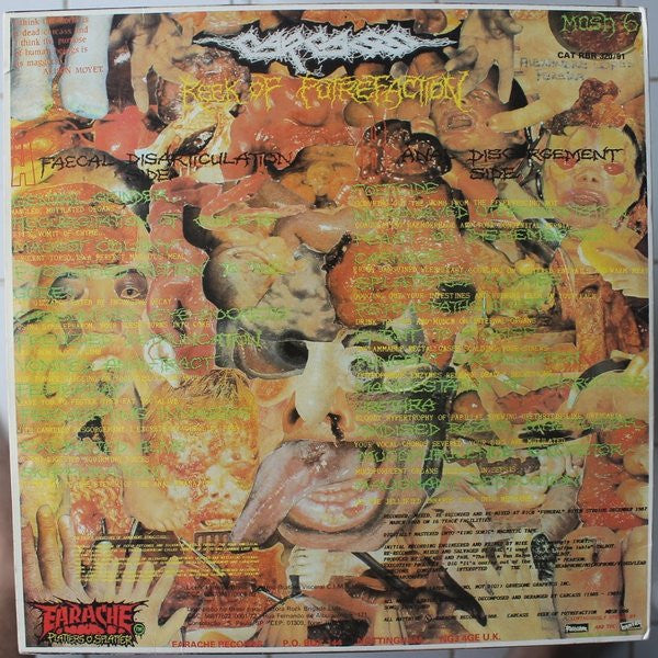 Carcass : Reek Of Putrefaction (LP,Album)