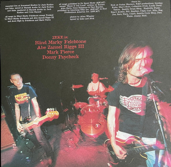 Zeke : Kicked In The Teeth (LP,Album,Limited Edition,Numbered,Reissue,Stereo)