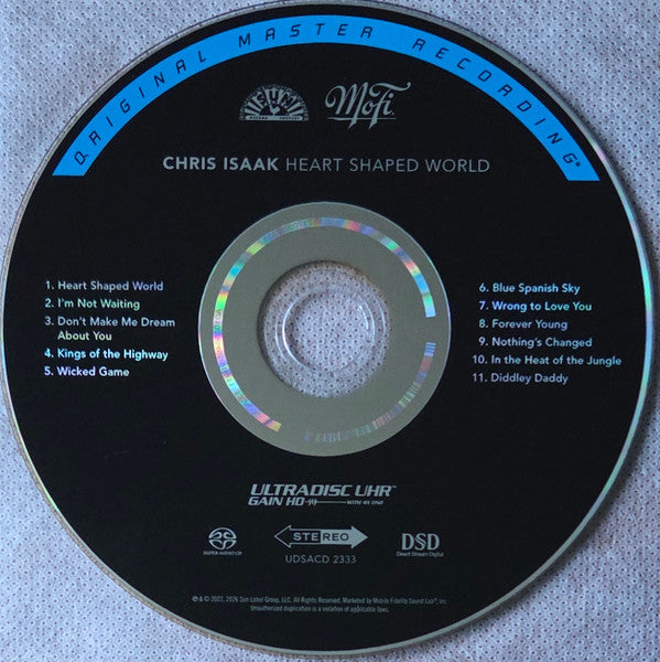 Chris Isaak : Heart Shaped World (Hybrid,Stereo,Album,Numbered,Reissue,Remastered,Special Edition)