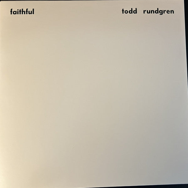 Todd Rundgren : Faithful (LP,Album,Reissue)