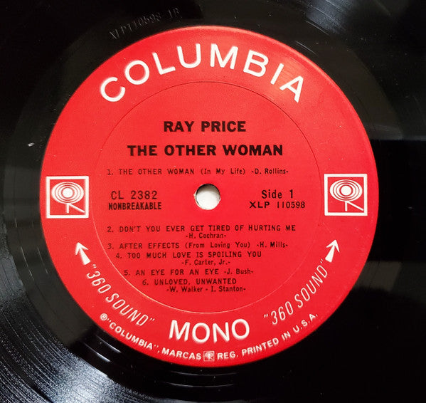 Ray Price : The Other Woman (LP,Album,Mono)