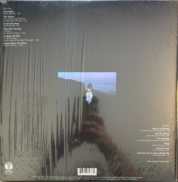Linda Ronstadt : Hasten Down The Wind (LP,Album,Reissue,Stereo)