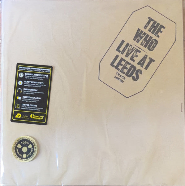 Who, The : Live At Leeds (12",45 RPM,Album,Limited Edition,Reissue,Stereo)