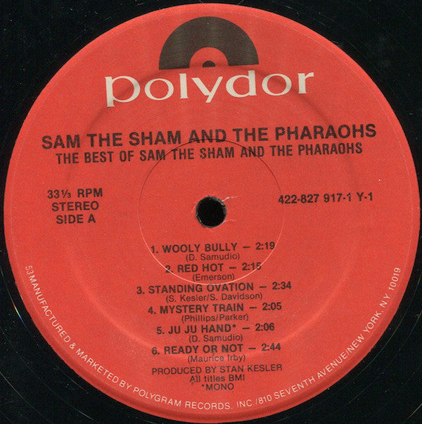 Sam The Sham & The Pharaohs : The Best Of Sam The Sham And The Pharaohs (LP,Compilation,Reissue,Stereo)
