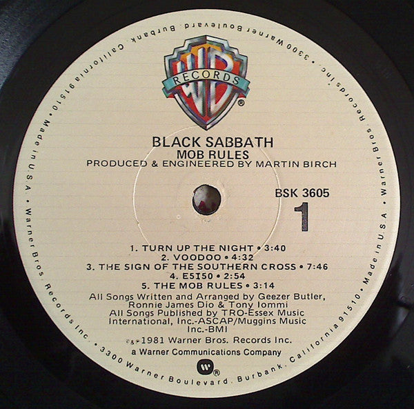 Black Sabbath : Mob Rules (LP,Album)