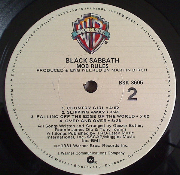 Black Sabbath : Mob Rules (LP,Album)