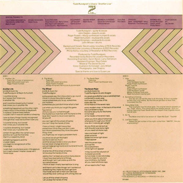 Utopia (5) : Another Live (LP,Album)