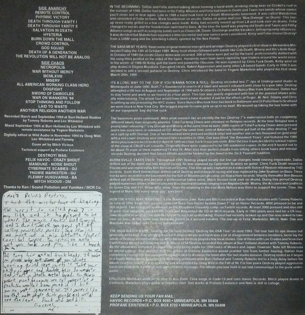 Destroy! : Necropolis (LP,Album)