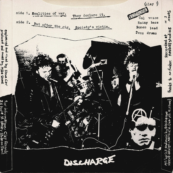 Discharge : Realities Of War (7",45 RPM,Repress)