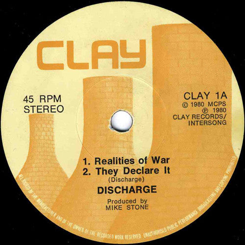 Discharge : Realities Of War (7",45 RPM,Repress)