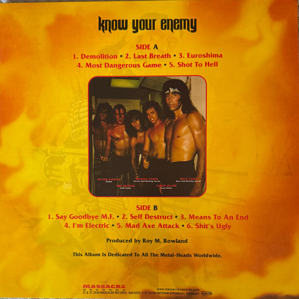Laaz Rockit : Know Your Enemy (LP,Album,Limited Edition,Reissue,Remastered)