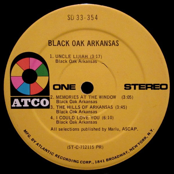 Black Oak Arkansas : Black Oak Arkansas (LP,Album)