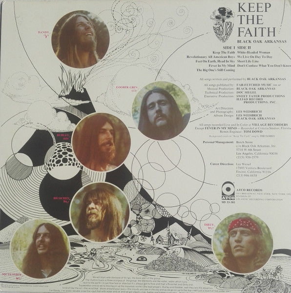 Black Oak Arkansas : Keep The Faith (LP,Album)