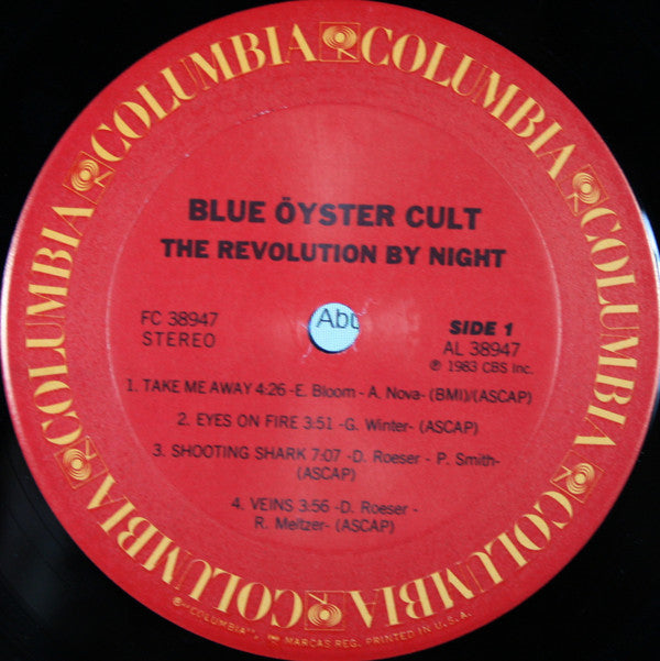 Blue Öyster Cult : The Revölution By Night (LP,Album,Stereo)