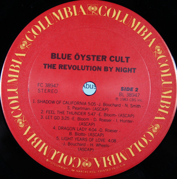 Blue Öyster Cult : The Revölution By Night (LP,Album,Stereo)