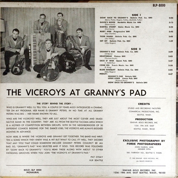 Viceroys (2), The : The Viceroys At Granny's Pad (LP,Album,Mono)