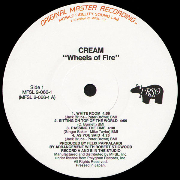 Cream (2) : Wheels Of Fire (LP,Album,Reissue,Limited Edition)
