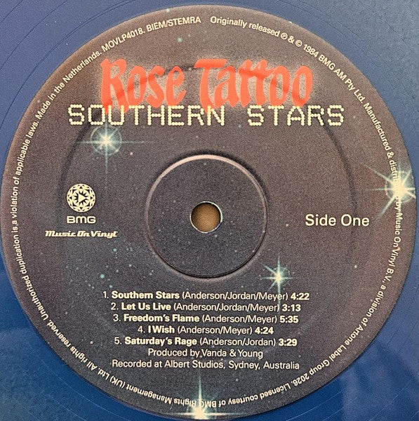 Rose Tattoo : Southern Stars (LP,Limited Edition,Numbered,Reissue)