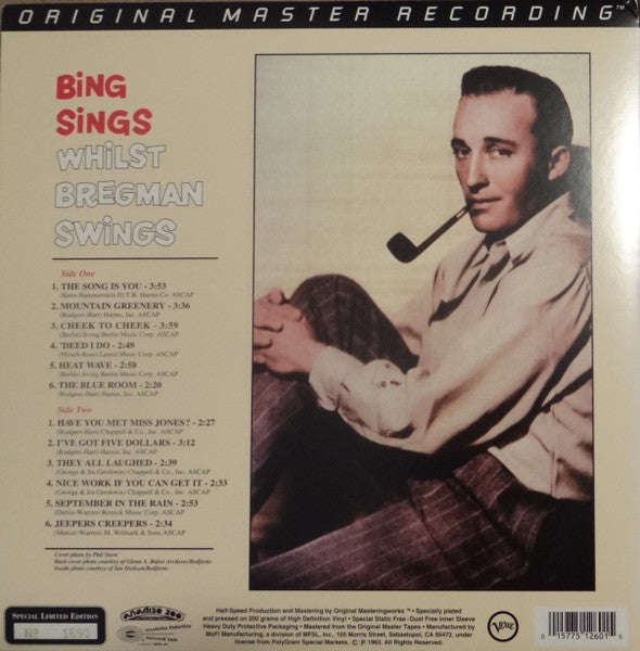 Bing Crosby & Buddy Bregman : Bing Sings Whilst Bregman Swings (LP,Album,Limited Edition,Numbered,Reissue,Remastered,Special Edition,Mono)
