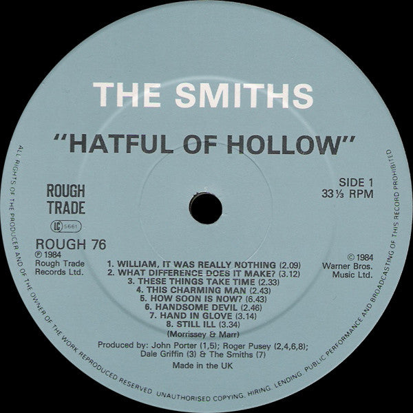 Smiths, The : Hatful Of Hollow (LP,Compilation)