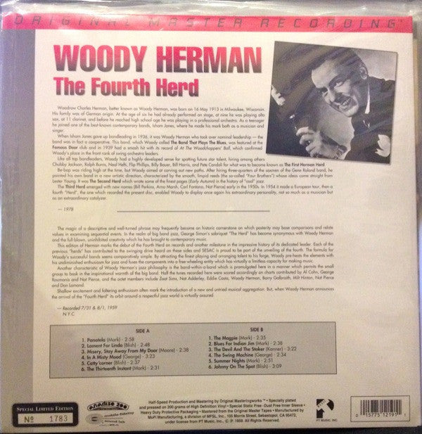 Woody Herman : The Fourth Herd (LP,Album,Limited Edition,Numbered,Reissue,Remastered)