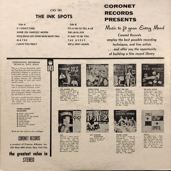 Ink Spots, The : The Ink Spots (LP,Stereo)