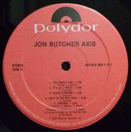 Jon Butcher Axis, The : Jon Butcher Axis (LP,Album,Stereo)